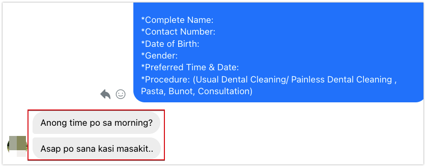 Patient asking to book ASAP — pre-sold before inquiring